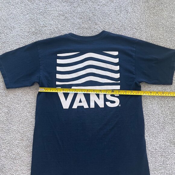 Y2K Vans Black and White Skater Cotton T-Shirt S - Picture 5 of 5